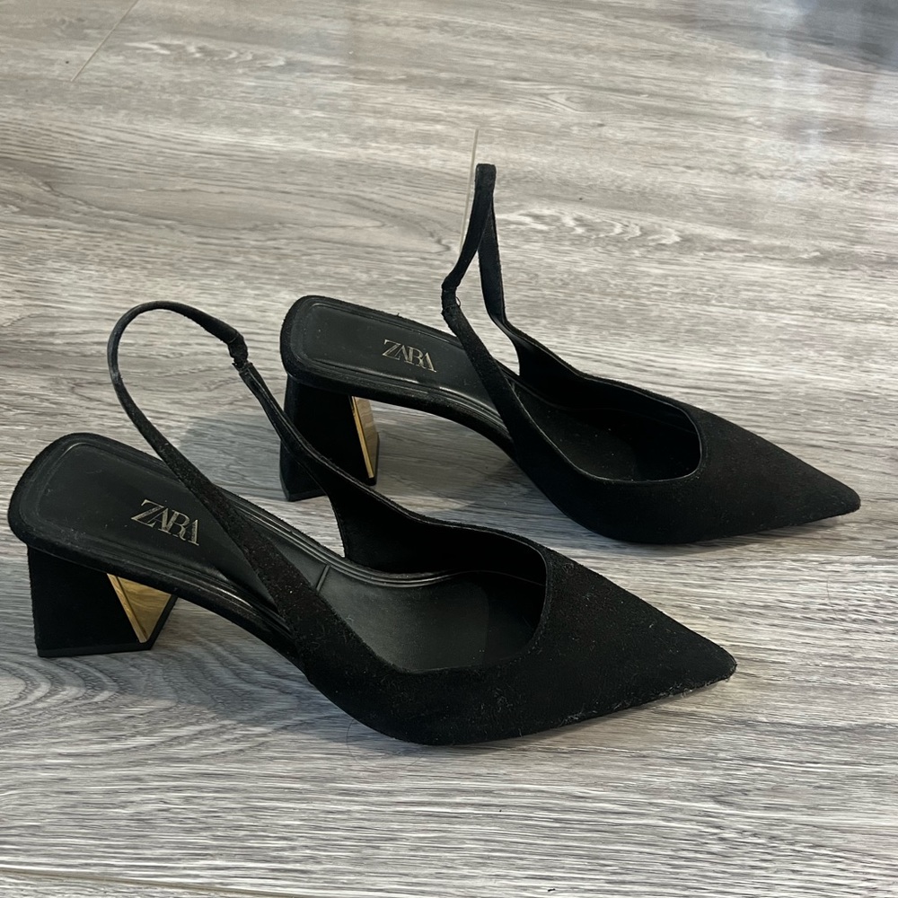 Zara block heels